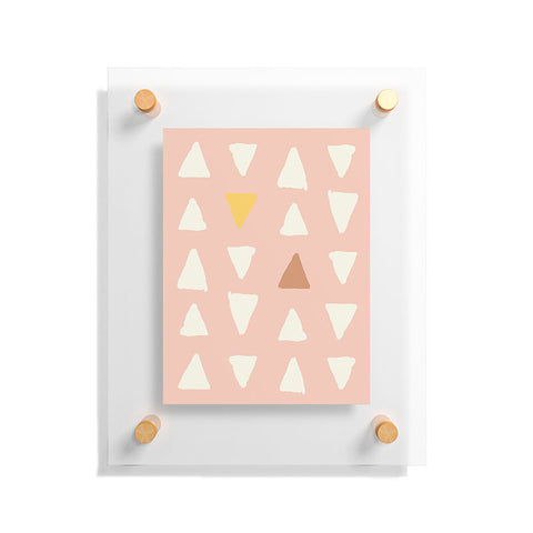 Avenie Abstract Arrows Pink Floating Acrylic Print