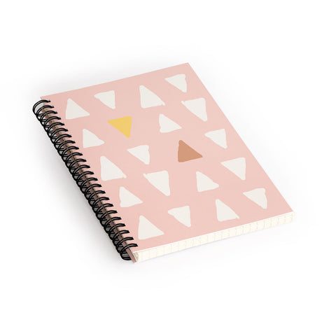 Avenie Abstract Arrows Pink Spiral Notebook