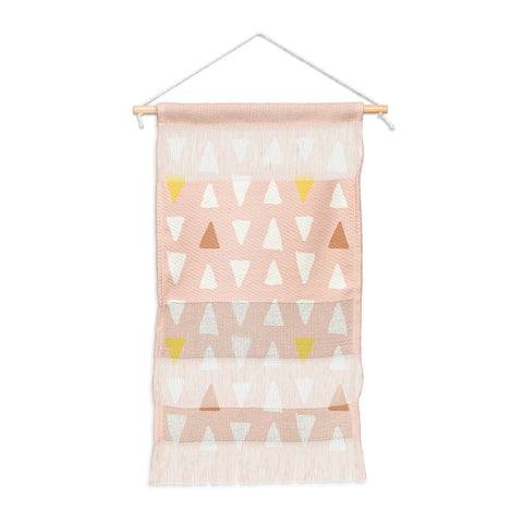 Avenie Abstract Arrows Pink Wall Hanging Portrait
