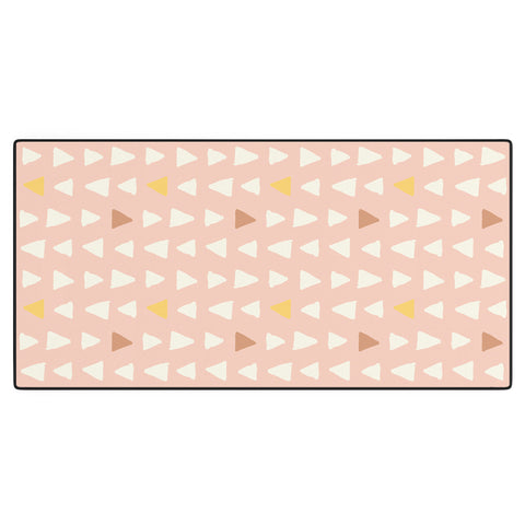 Avenie Abstract Arrows Pink Desk Mat