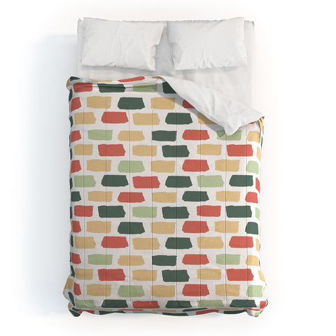 Avenie Abstract Brick Pattern Comforter