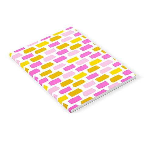 Avenie Abstract Bricks Pink Notebook