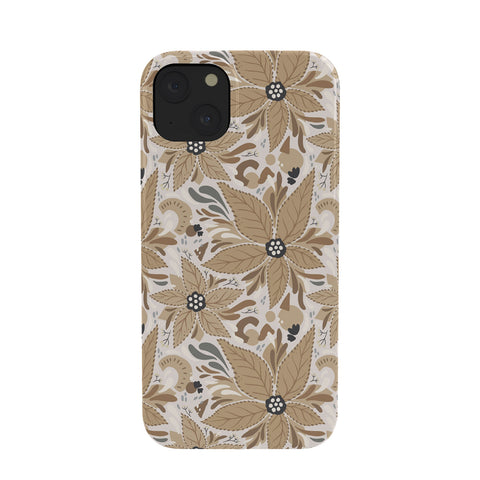 Avenie Abstract Floral Light Neutral Phone Case