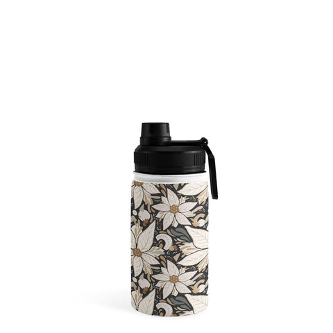 Avenie Abstract Floral Neutral Water Bottle
