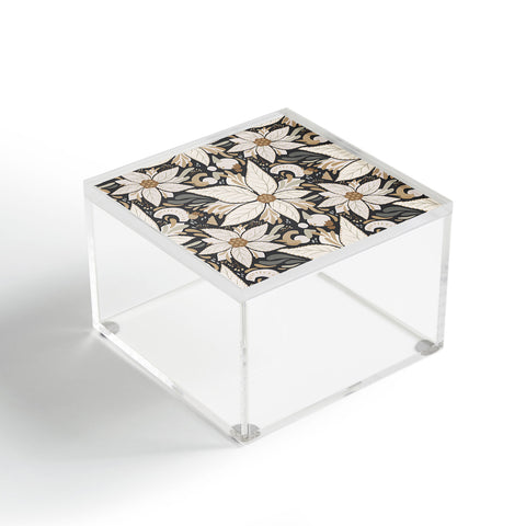 Avenie Abstract Floral Neutral Acrylic Box