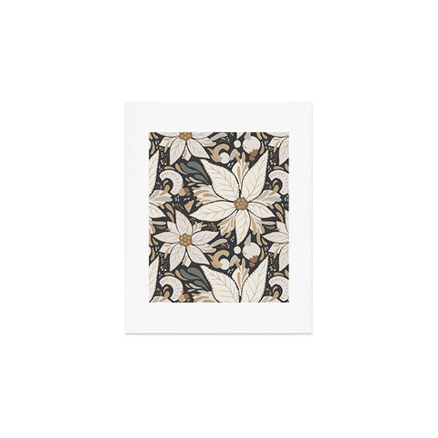 Avenie Abstract Floral Neutral Art Print