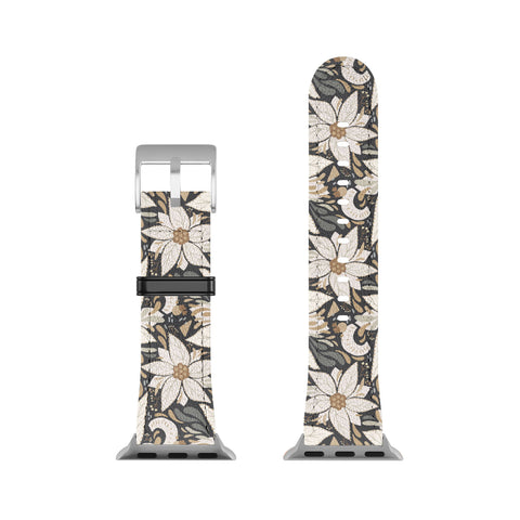 Avenie Abstract Floral Neutral Apple Watch Band