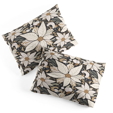 Avenie Abstract Floral Neutral Pillow Shams