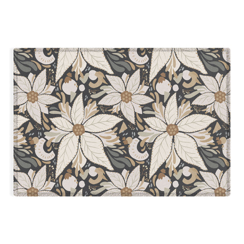 Avenie Abstract Floral Neutral Outdoor Rug