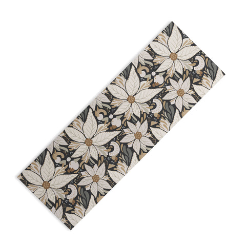 Avenie Abstract Floral Neutral Yoga Mat