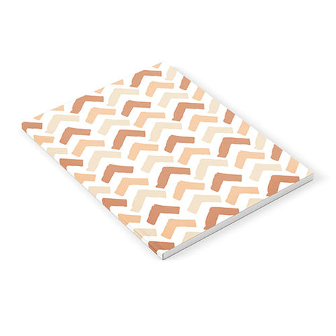 Avenie Abstract Herringbone Sand Hues Notebook