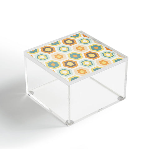 Avenie Abstract Honeycomb Acrylic Box