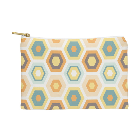 Avenie Abstract Honeycomb Pouch
