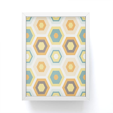 Avenie Abstract Honeycomb Framed Mini Art Print