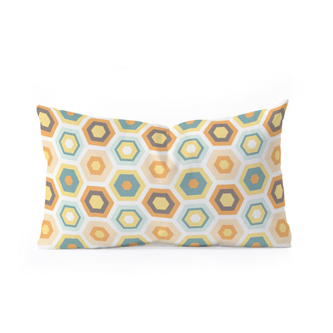 Avenie Abstract Honeycomb Oblong Throw Pillow