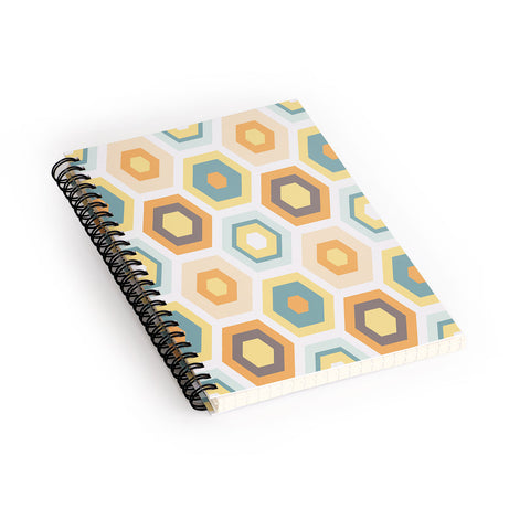 Avenie Abstract Honeycomb Spiral Notebook