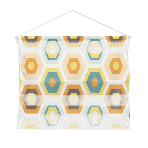 Avenie Abstract Honeycomb Wall Hanging Landscape