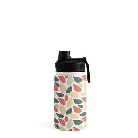 Avenie Abstract Leaves Colorful Water Bottle