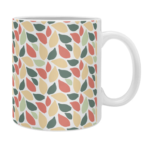 Avenie Abstract Leaves Colorful Coffee Mug