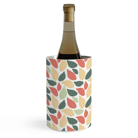 Avenie Abstract Leaves Colorful Wine Chiller