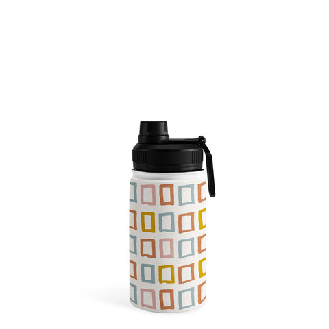 Avenie Abstract Rectangles Water Bottle