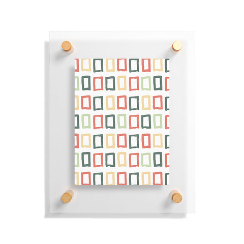 Avenie Abstract Rectangles Colorful Floating Acrylic Print