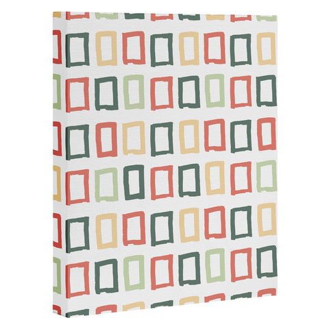 Avenie Abstract Rectangles Colorful Art Canvas