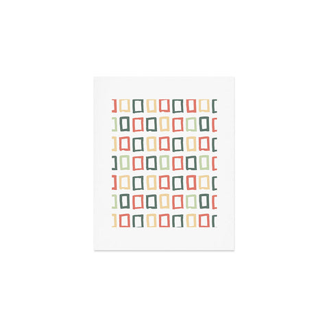 Avenie Abstract Rectangles Colorful Art Print