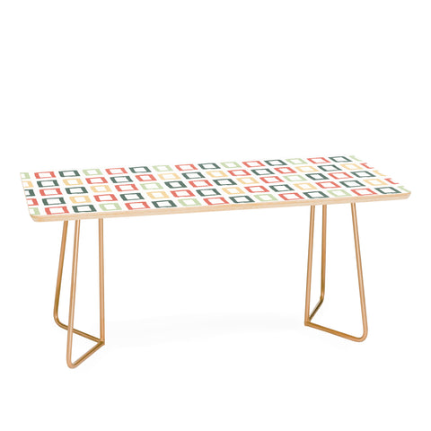 Avenie Abstract Rectangles Colorful Coffee Table
