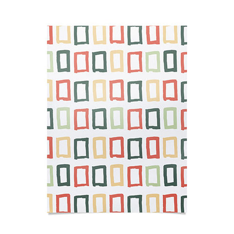 Avenie Abstract Rectangles Colorful Poster