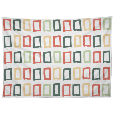 Avenie Abstract Rectangles Colorful Tapestry