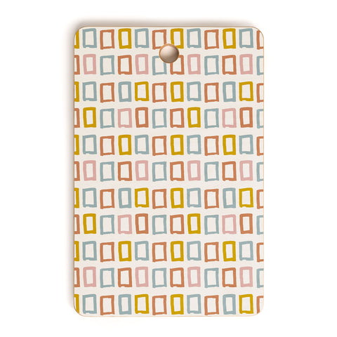 Avenie Abstract Rectangles Cutting Board Rectangle