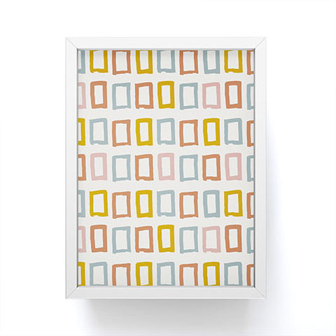 Avenie Abstract Rectangles Framed Mini Art Print