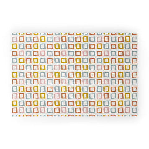 Avenie Abstract Rectangles Welcome Mat