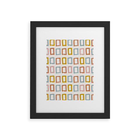 Avenie Abstract Rectangles Framed Art Print