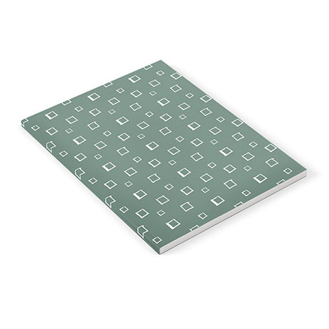 Avenie Abstract Squares Green Notebook