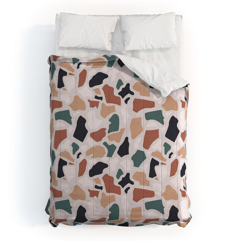 Avenie Abstract Terrazzo Classic Comforter