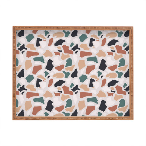 Avenie Abstract Terrazzo Classic Rectangular Tray