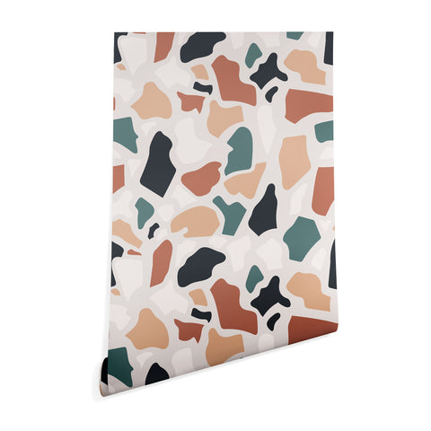 Avenie Abstract Terrazzo Classic Wallpaper