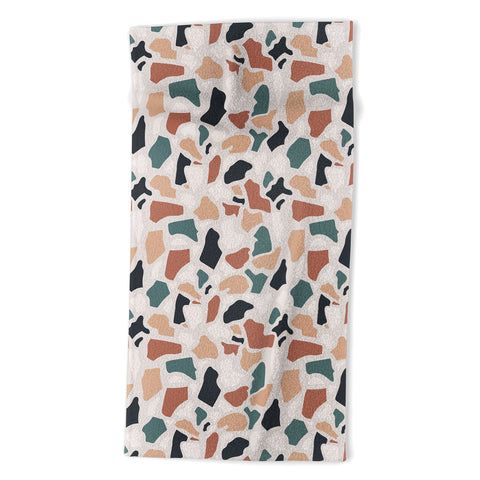 Avenie Abstract Terrazzo Classic Beach Towel