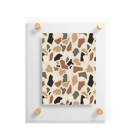 Avenie Abstract Terrazzo Earth Tones Floating Acrylic Print