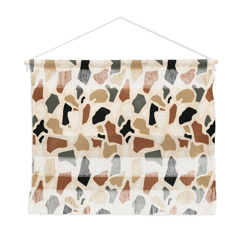 Avenie Abstract Terrazzo Earth Tones Wall Hanging Landscape