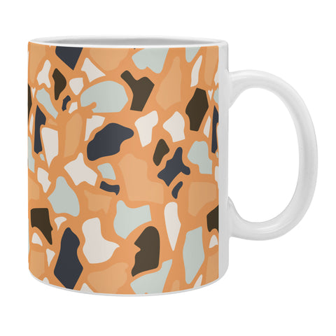 Avenie Abstract Terrazzo Orange Coffee Mug