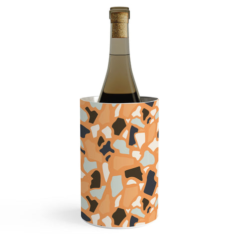 Avenie Abstract Terrazzo Orange Wine Chiller