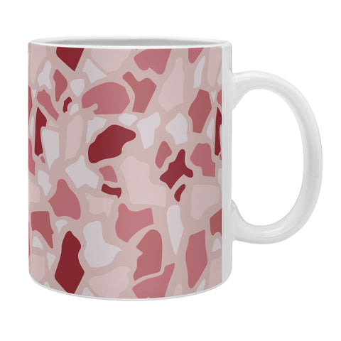 Avenie Abstract Terrazzo Pink Coffee Mug