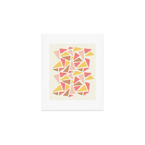 Avenie Abstract Triangle Mosaic Art Print