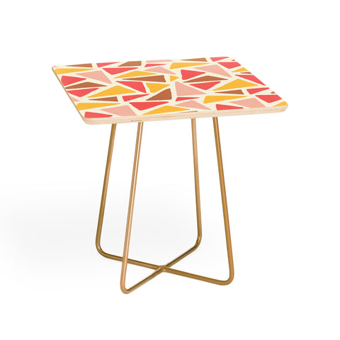 Avenie Abstract Triangle Mosaic Side Table