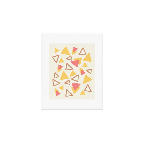 Avenie Abstract Triangles Art Print