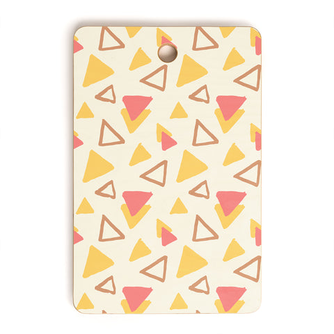 Avenie Abstract Triangles Cutting Board Rectangle