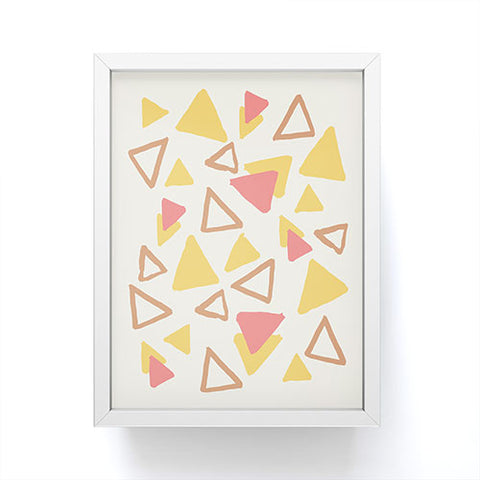 Avenie Abstract Triangles Framed Mini Art Print